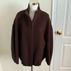 Women’s Dries Van Noten Brown Loose Fit Jacket. Size S